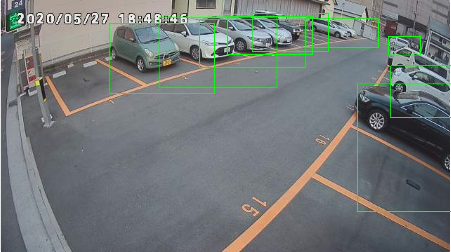 Fig 6:  Vehicles detected by YoloV3